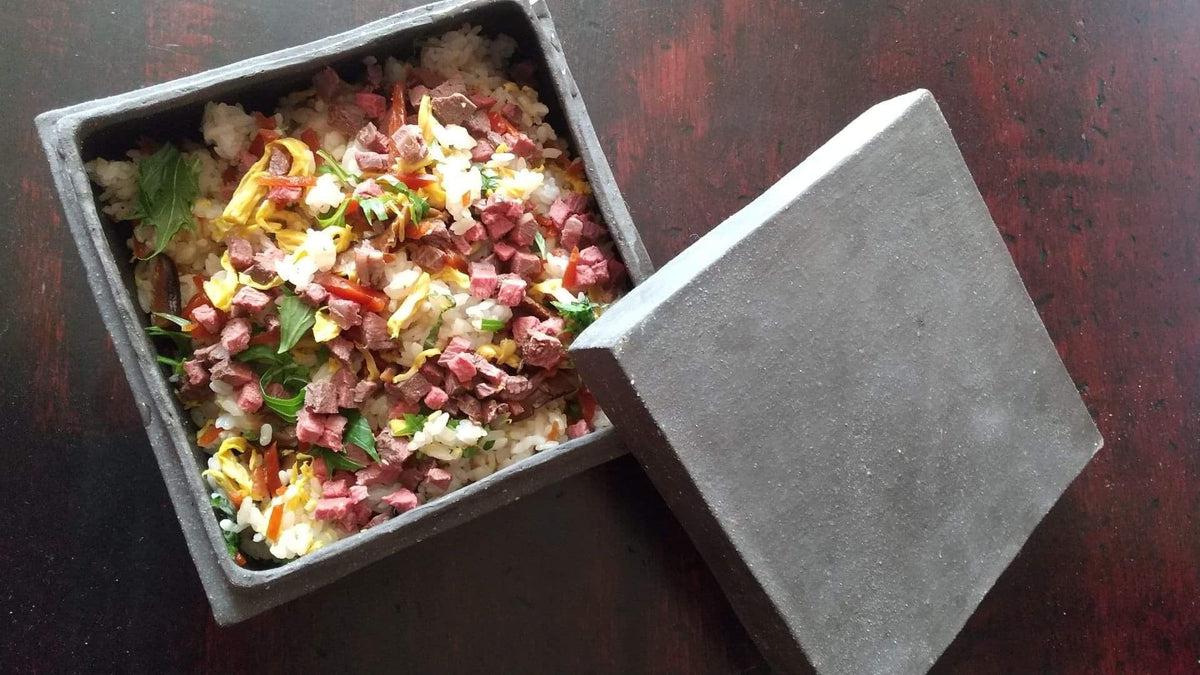 焼締め 陶の箱 お重