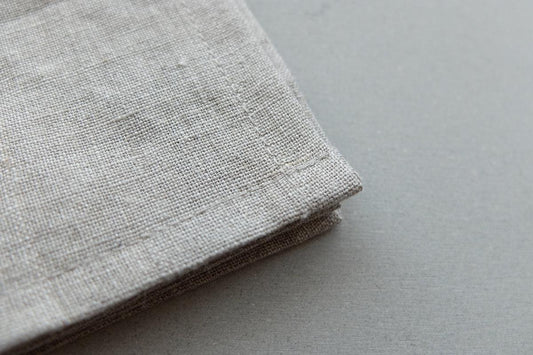 オーガニックリネン ミニクロス|40番手生成り無地