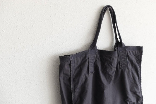 MITTAN / 綿麻ウェザーレイヤードバッグ大 濃紺 BA-19