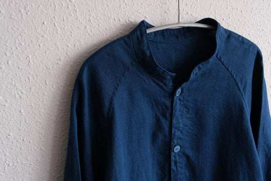 MITTAN / さざ波大麻ジャケット 藍 JK-44C / unisex