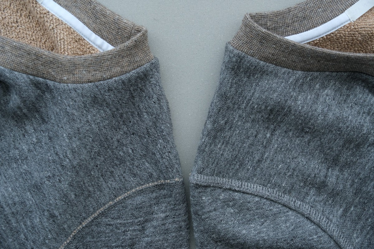 yohaku 茶綿ジップパーカー|チャコール|unisex4size