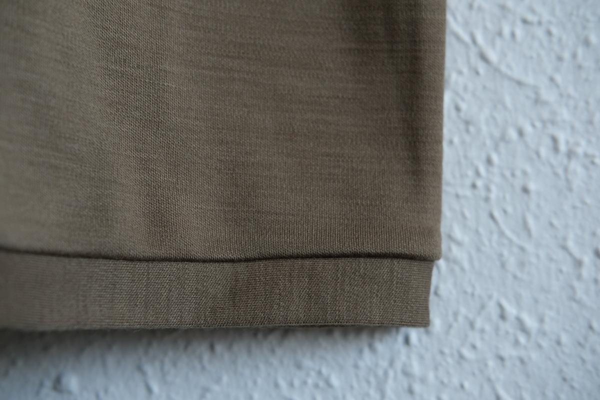 MITTAN / スーパー120’sウールスムース半袖 茶 T-34 / unisex