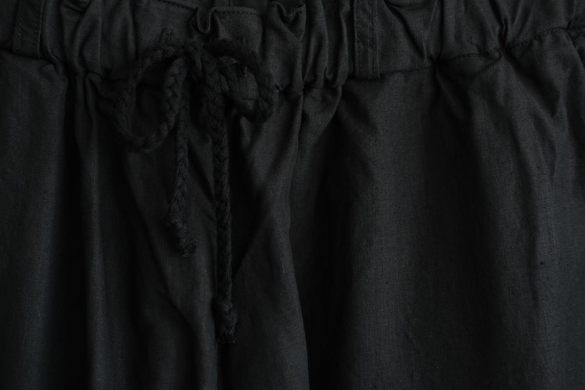 MITTAN / 大麻パンツ 高密度 黒 PT-145 / unisex