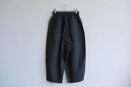 MITTAN / 大麻パンツ 高密度 墨黒 PT-145 / unisex