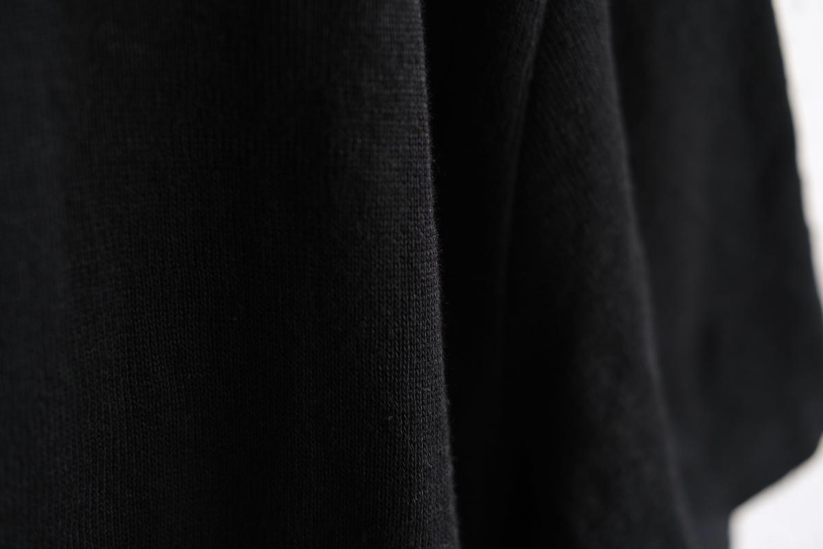 リネンニット半袖プルオーバー|ユニセックス|黒