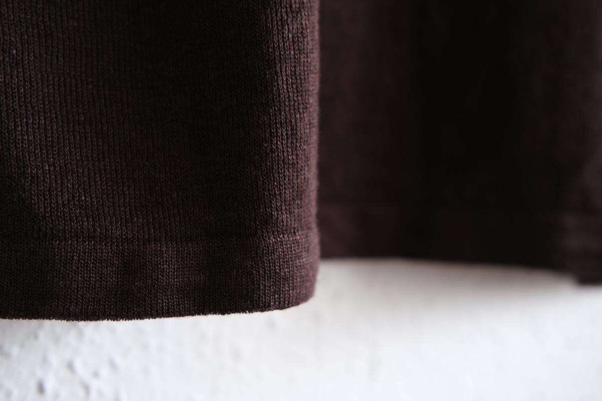 リネンニット半袖プルオーバー|ユニセックス|Dネーブル