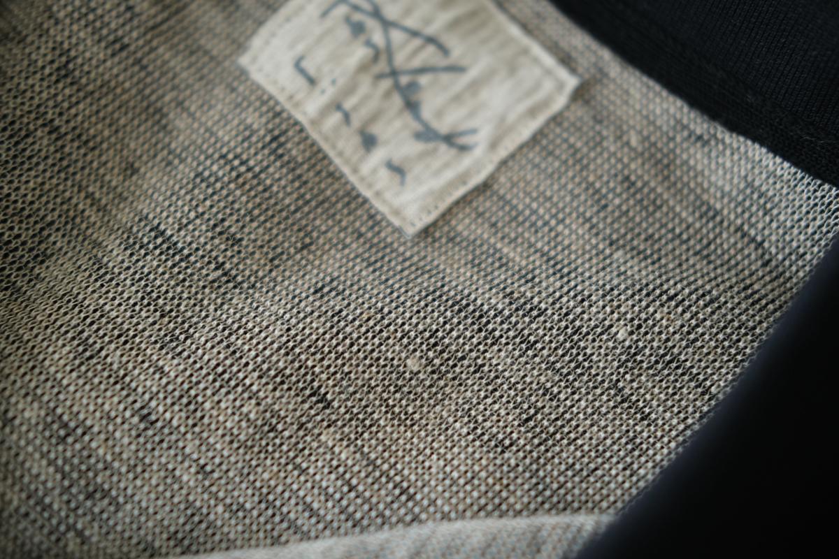 コットンリネンニット半袖ポロシャツ|メンズ|黒