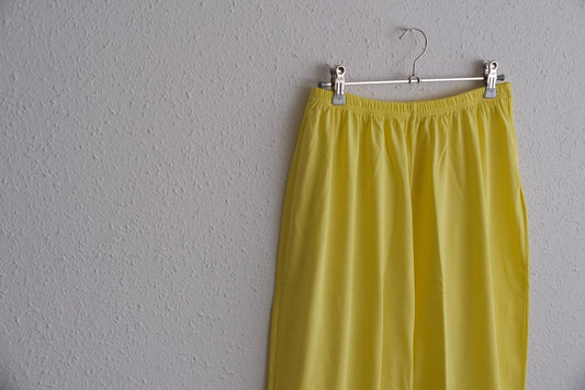 yohaku ドバイパンツ|プレミアム天竺素材 イエロー|unisex freesize
