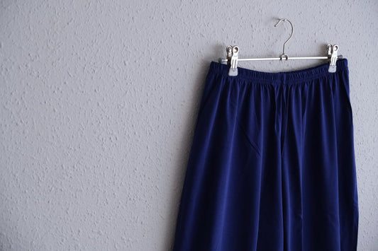 yohaku ドバイパンツ|プレミアム天竺素材 ブルー|unisex freesize