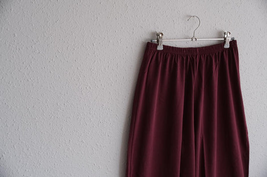 yohaku ドバイパンツ|プレミアム天竺素材 ボルドー|unisex freesize