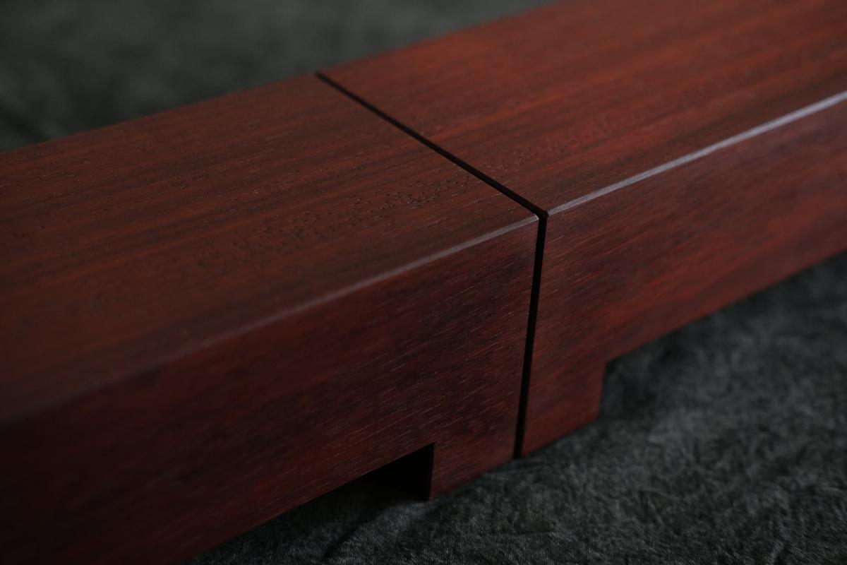 無垢材の切出し脚付き台 樹種不明 オイル仕上げ <3>