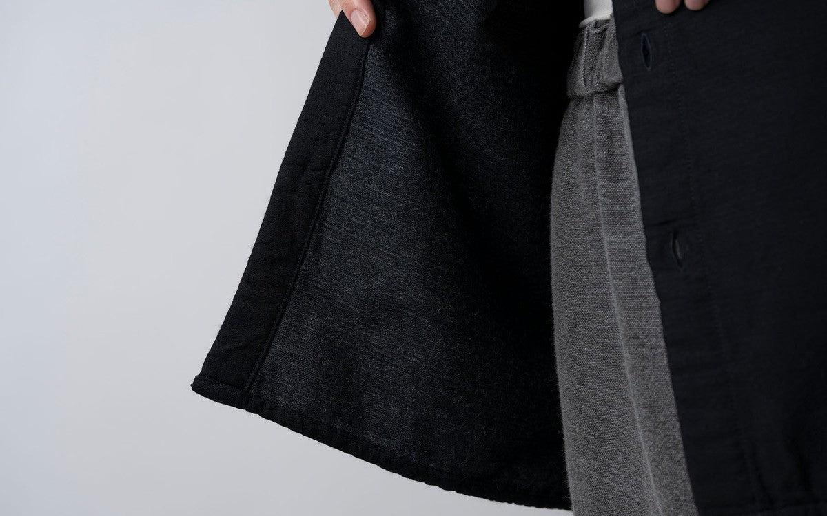 MITTAN / 毛綿三重織シャツ 紺がさね SH-112 / unisex