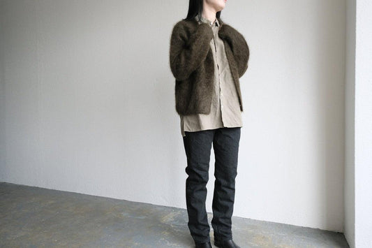 【new】enrica cashemere shaggy knit / khaki