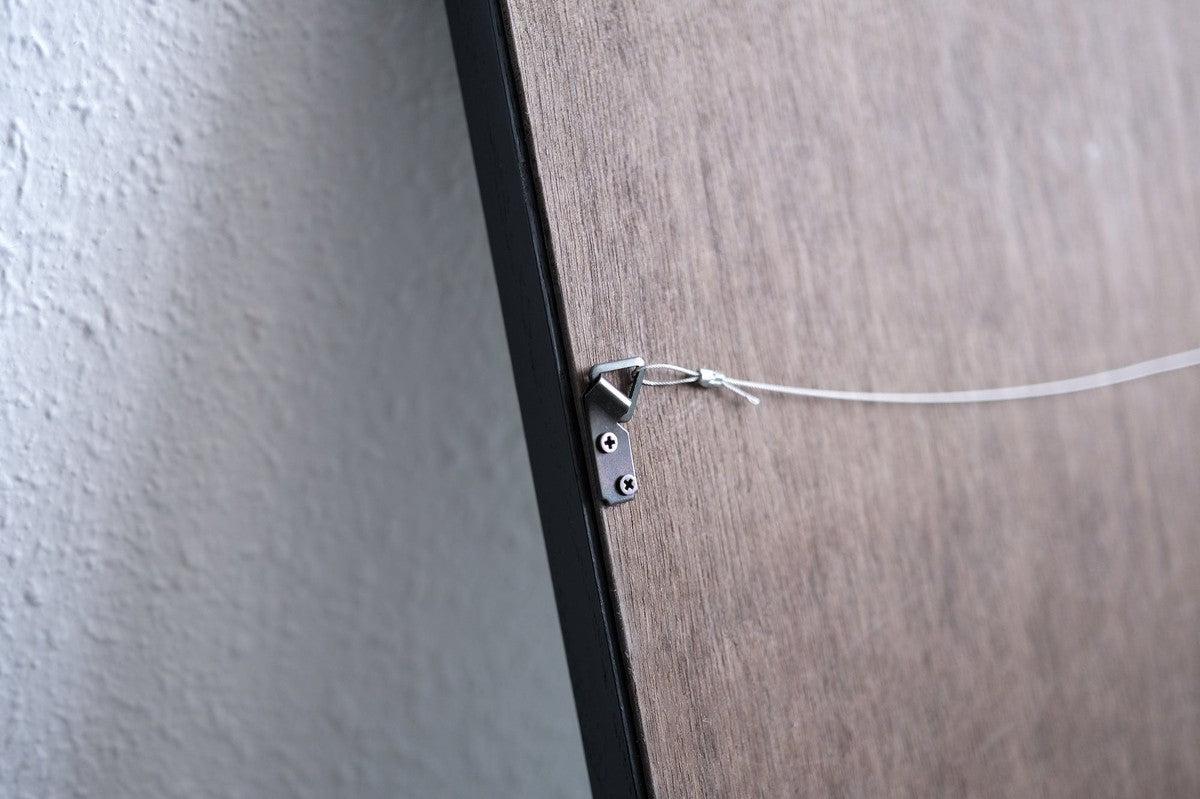 四角鏡 黒 250×348mm|三浦治