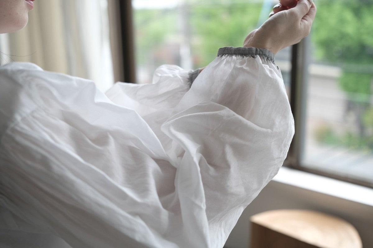 enrica cotton blouse|LOGWOOD-BLACK