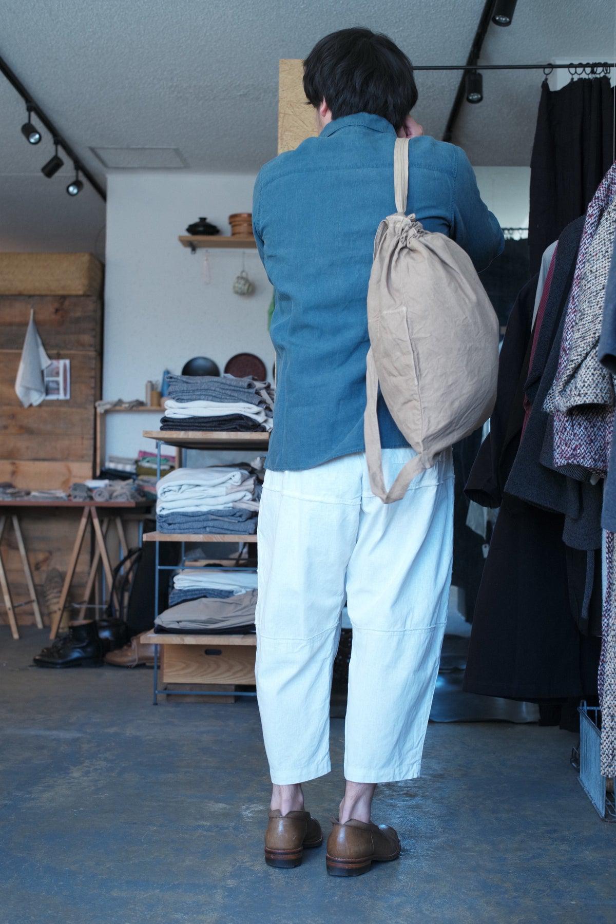 MITTAN / 竹パンツ ベンガラ白 PT-147B / unisex