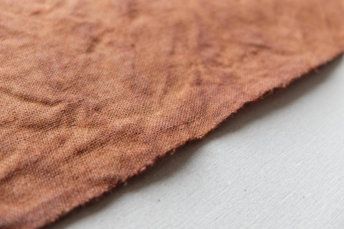 柿渋染め リネンクロス 36×100cm