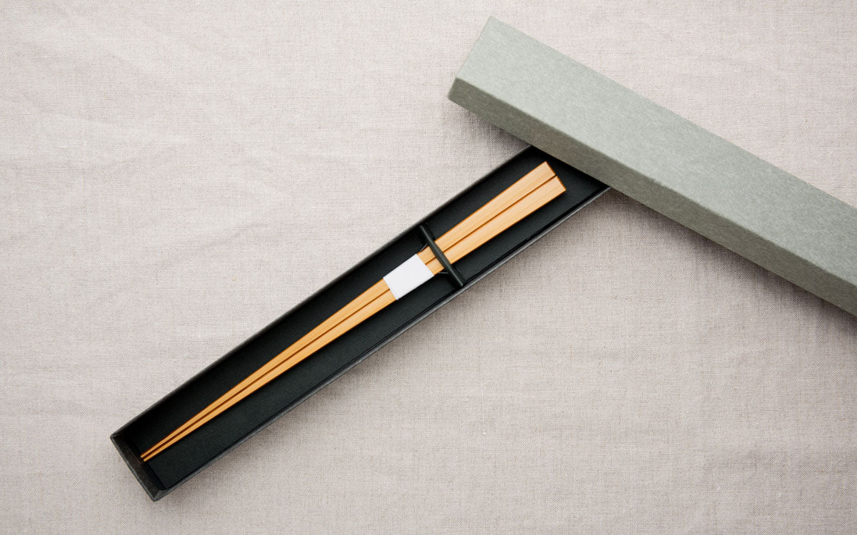 竹箸 燻し煤竹 拭き漆 <22.5cm・24cm>