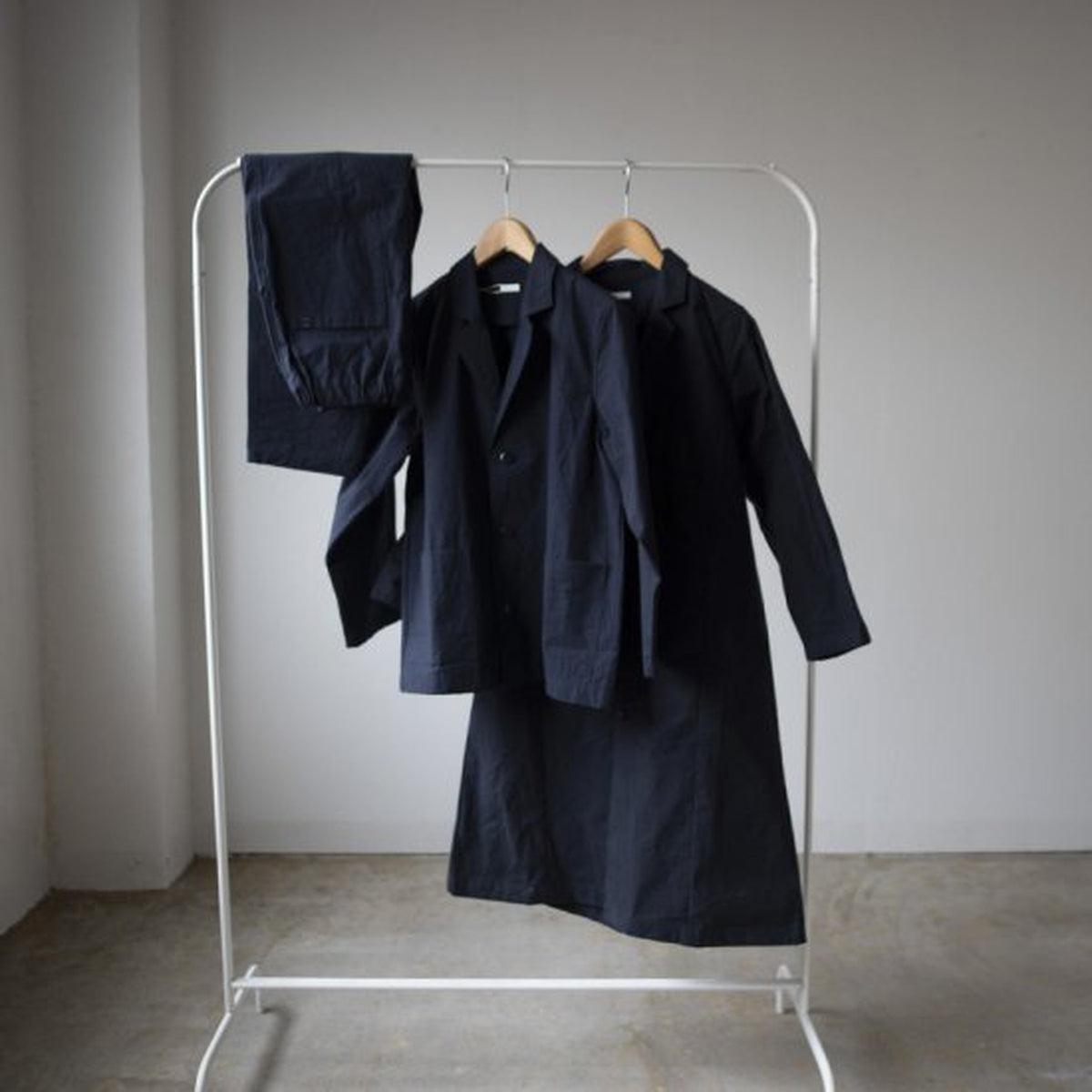 バフクロス ワイドパンツ ブラックネイビー|unisex 3 size