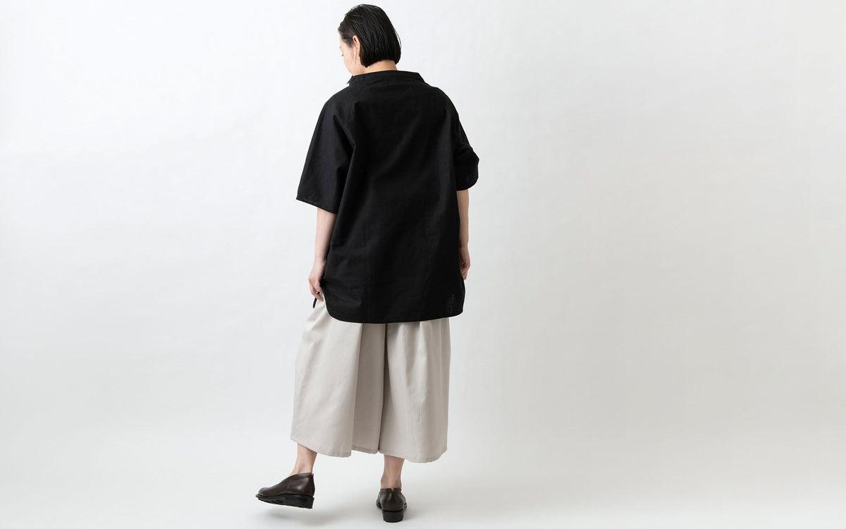 きるもの 袴パンツ|コットンワッシャー 茶|unisex freesize