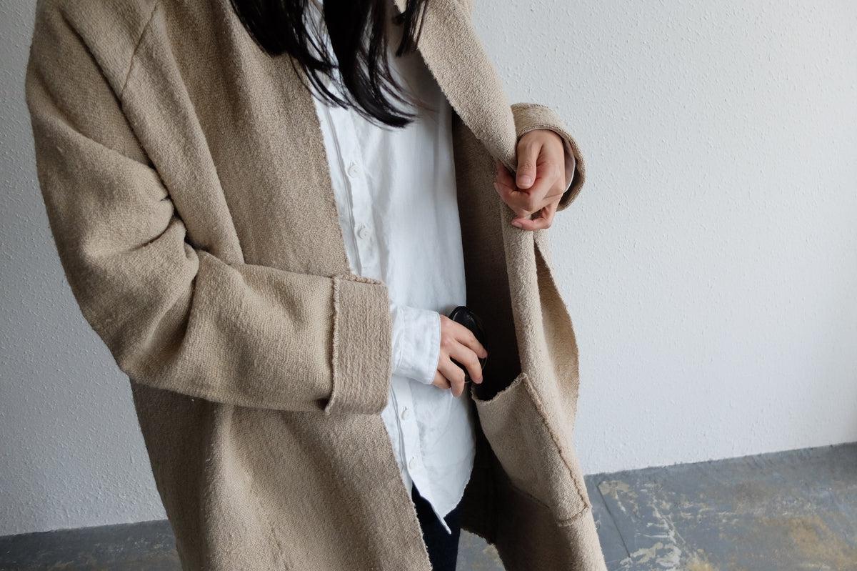 MITTAN / OCガラ紡ロングジャケット 胡桃 JK-03C / unisex