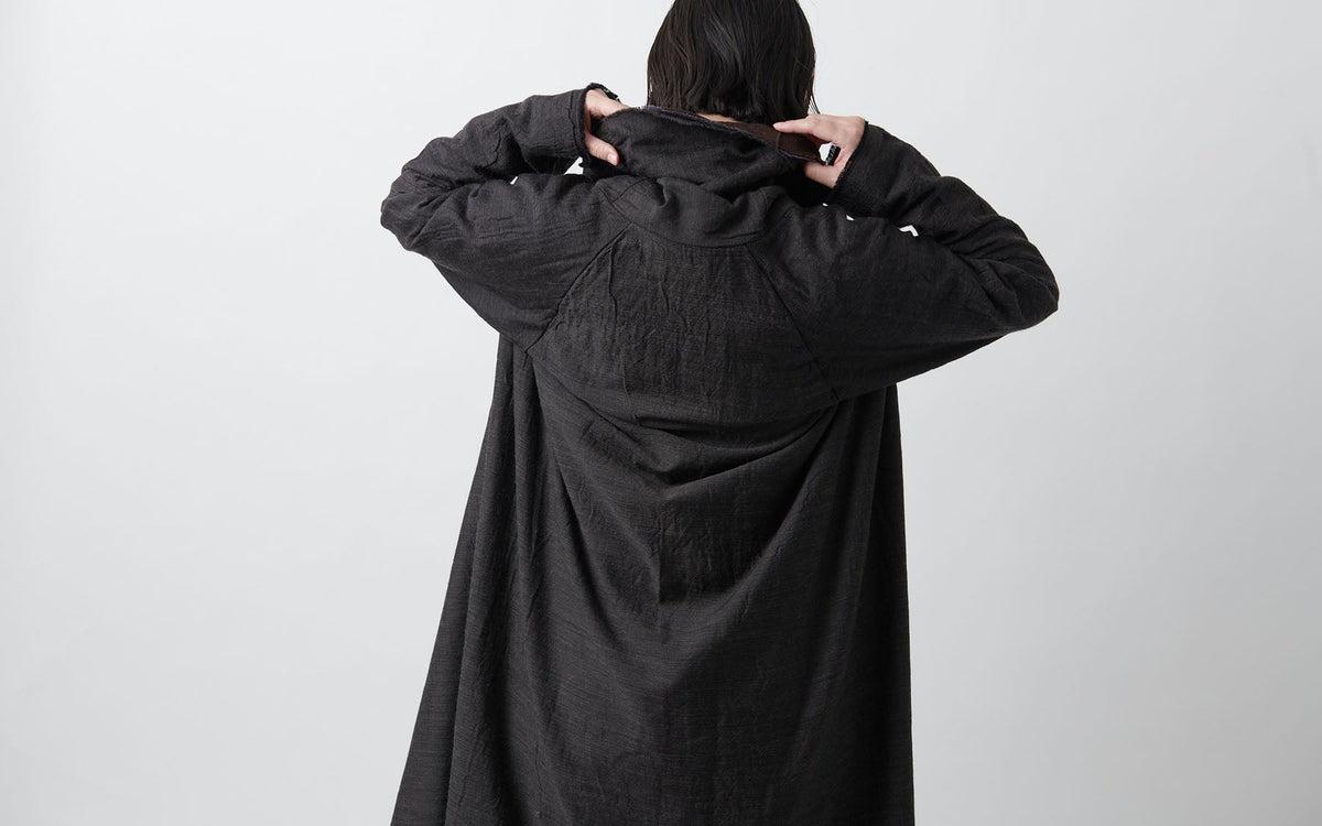 MITTAN / 三重織綿絹毛麻ジャケット 茶がさね JK-23 / unisex