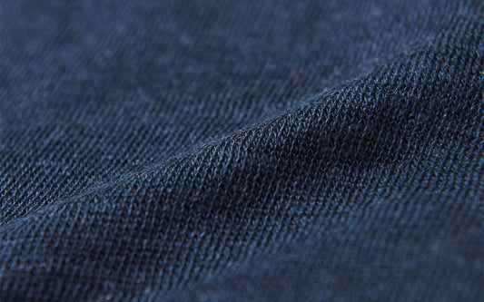 リネンニット 長袖二重プルオーバー|レディース|Dネイビー