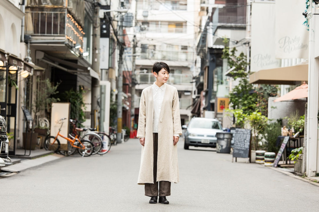 enrica×かぐれ リネンショップコート