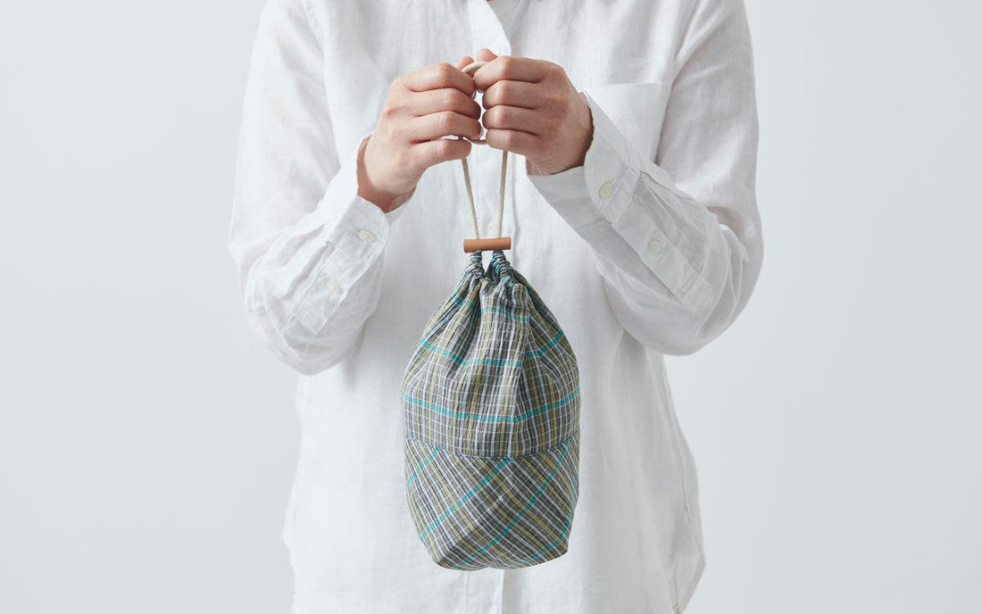 【NEW】リネンコットンの巾着袋