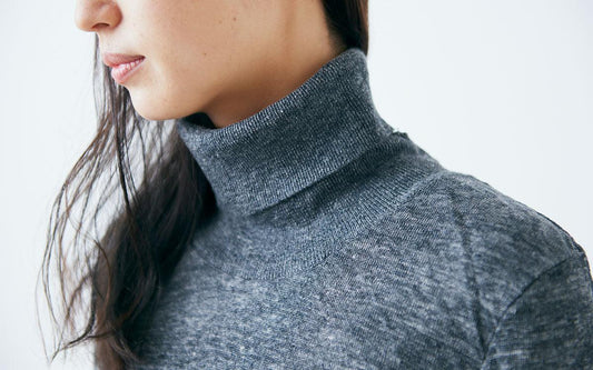 【PICK UP】リネンニット2重プルオーバー
