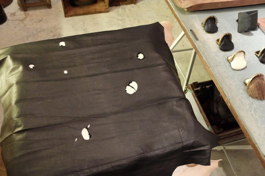 ジビエ革のものづくり（鹿）2回目 1/4