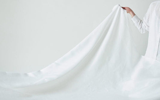 【new】日本の織りのリネンフラットシーツ