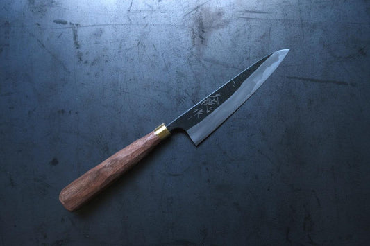 黒打ちペティナイフ 120mm 赤畠大徳