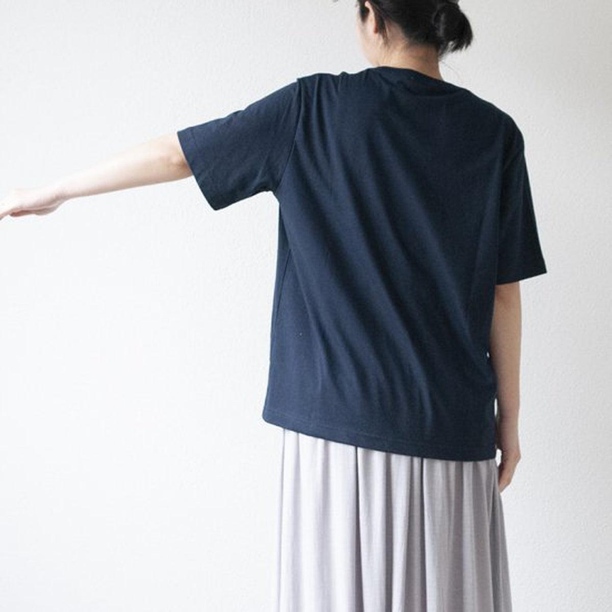 yohaku SUVIN GOLD 半袖Tシャツ｜ネイビー｜unisex 3size