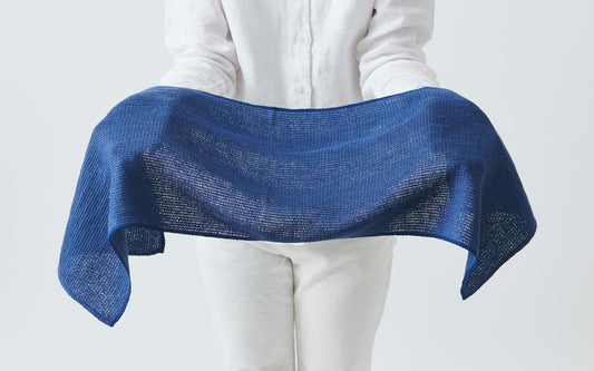 リネンニット メッシュタオル|ネイビー(旧)