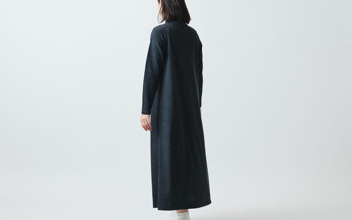 HANDROOM WOMEN'S ボトルネック ワンピース / black