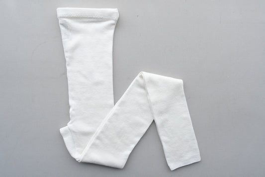 リネンニットレギンス マチ付き｜オフ白｜2 size