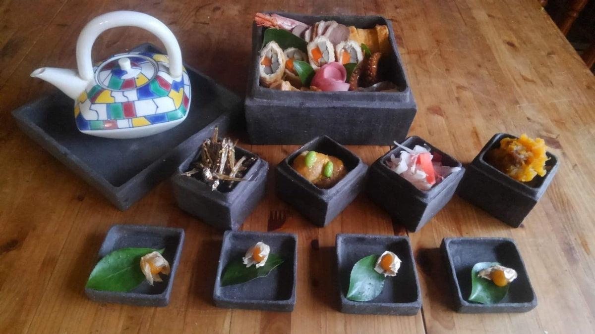 焼締め 陶の箱 キューブ