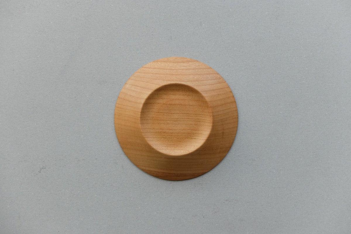 ハツリ小皿 チェリー｜オイル・蜜蝋仕上げ