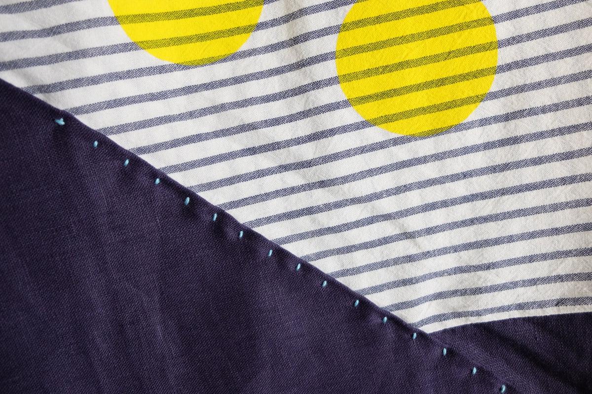 三角まとう｜silk screen textile 三丸