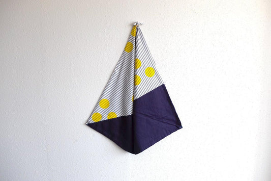 三角まとう|silk screen textile 三丸