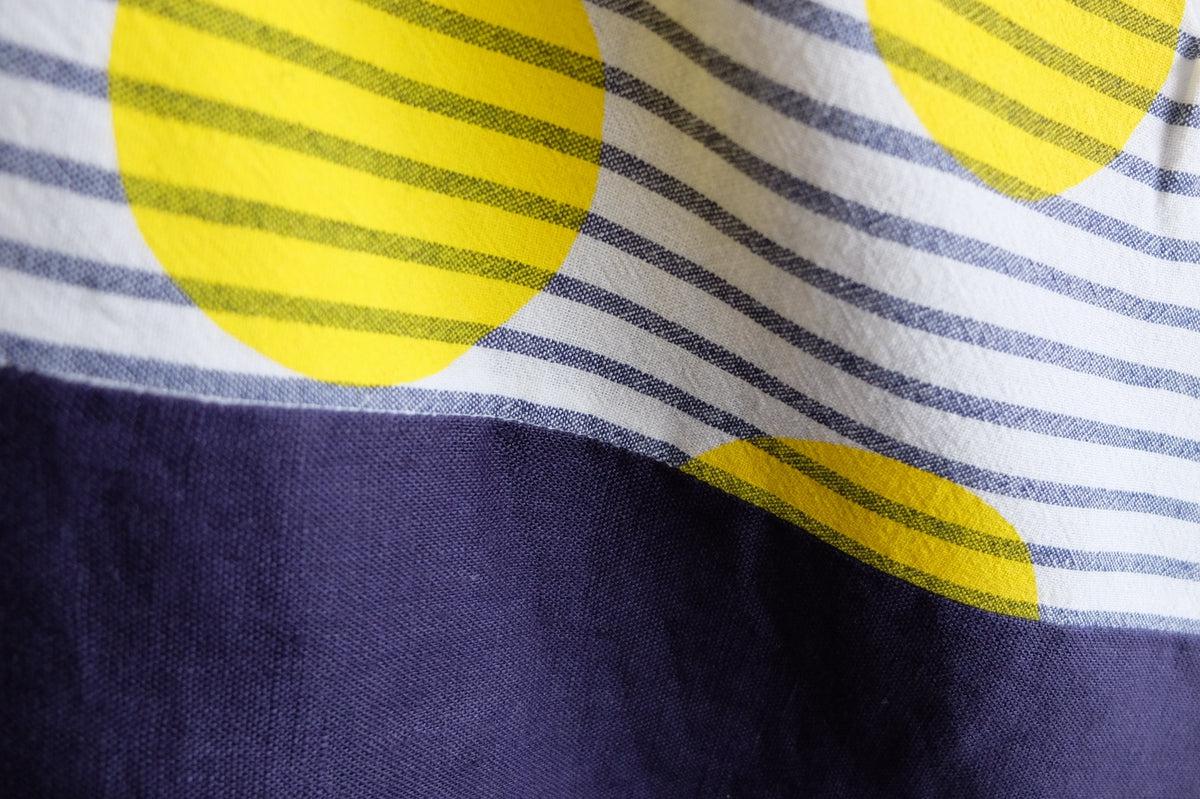 三角まとう｜silk screen textile 三丸