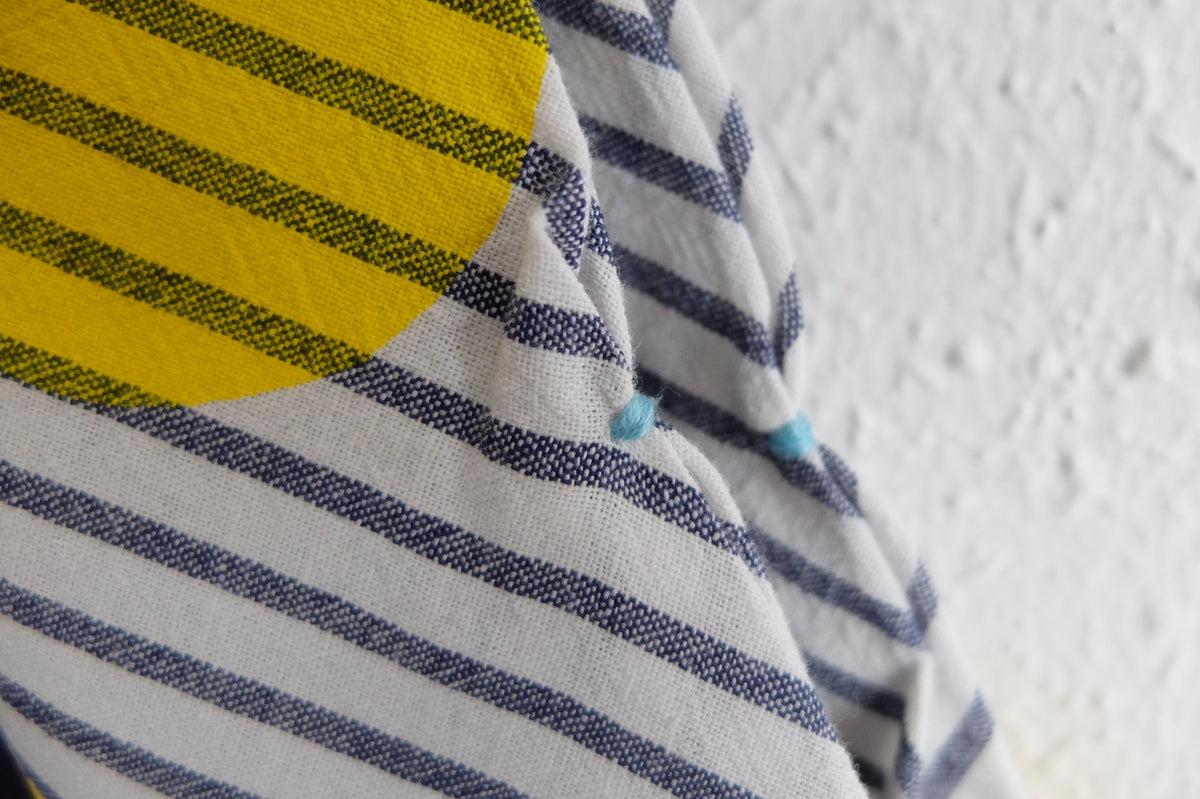 三角まとう｜silk screen textile 三丸