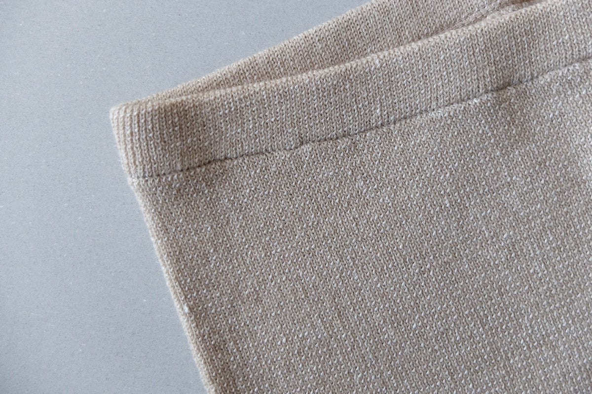 リネンウール腹巻きパンツ｜ベージュ