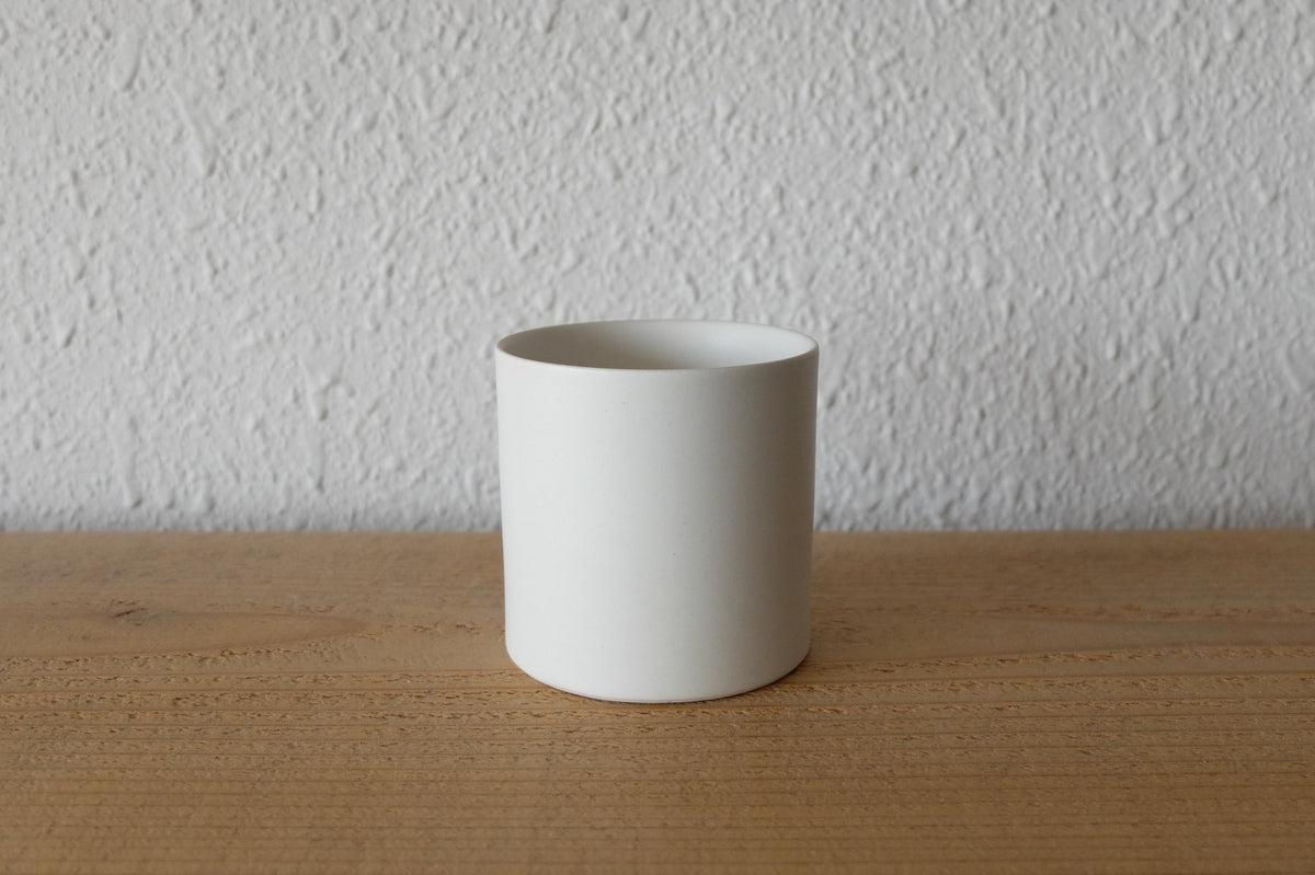 タンブラー 円柱 白マット