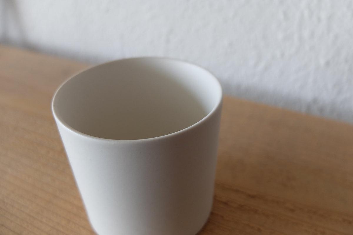 タンブラー 円柱 白マット