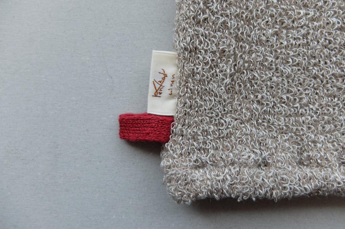 リネンニット バスミトン