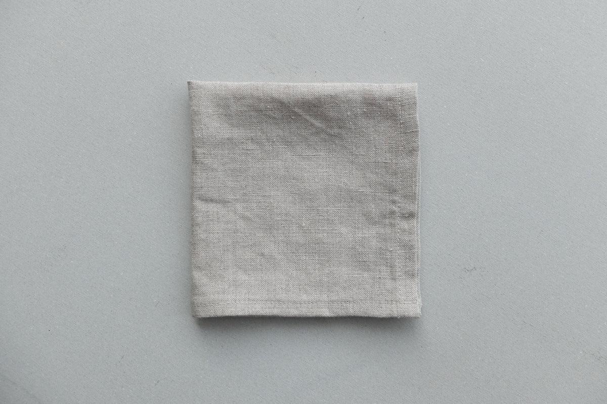 オーガニックリネン ミニクロス｜40番手生成り無地