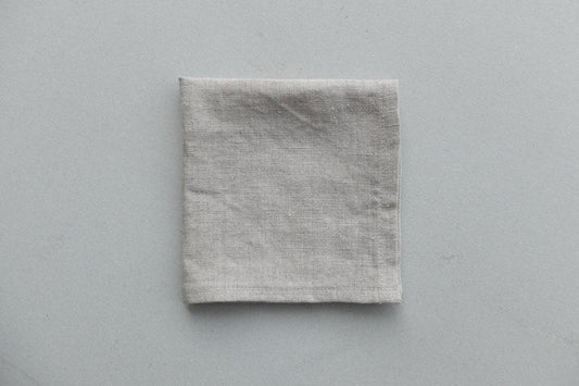 オーガニックリネン ミニクロス|40番手生成り無地