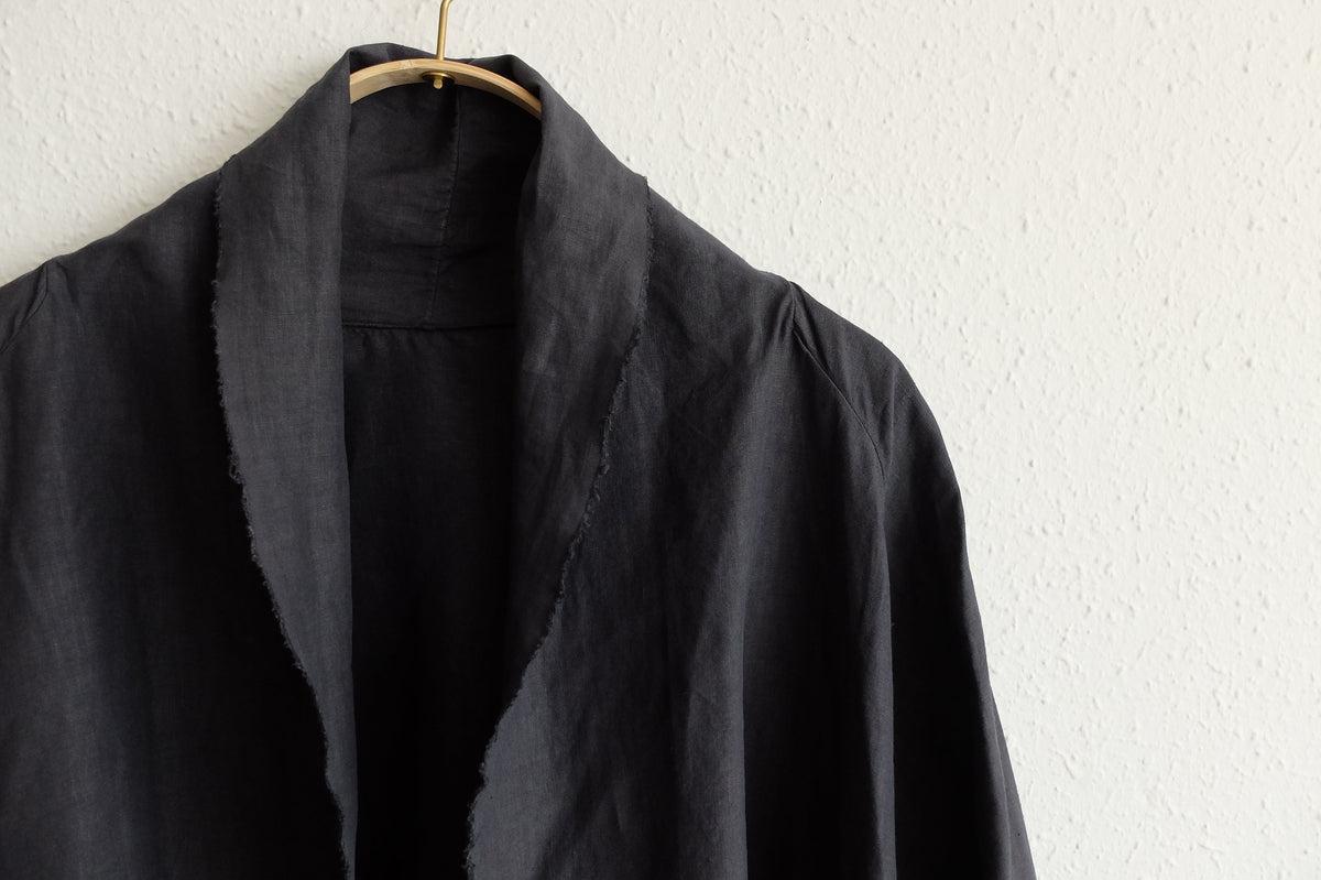 MITTAN / 大麻羽織 高密度 墨黒 JK-91 / unisex